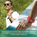 PARA'KITO Mosquito Insect & Bug Protection Wristband - Mosquito Stickers & Bug Spray Alternative - Summer Essentials, Beach Accessories, Hiking & Camping Essentials - Natural Essential Oils (Reef)
