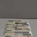 WOWSTAR 10-Sheet Peel and Stick Backsplash Tile for Kitchen, Back Splash Stick On Tiles for Kitchen Wall (Dark Brown)