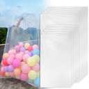 Kreapa Large balloon bags(10 Pcs), balloon transport and ransparent giant storage bags 59x98 inches(5pcs) 47x59 inches(5pcs)