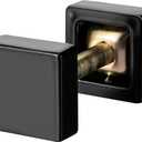 Square Door Hole Cover Plates Black Deadbolt Cover Hole Filler Plate For1 Holes Fits Doors1-3/8 to 2-1/4" Thick