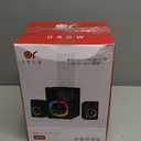 OROW Computer Speakers,40W PC Speakers with Subwoofer,Gaming Speakers with Bass,AC Powered,Support Bluetooth&SD&USB Play, 2.1 Multimedia Speakers System with RGB Light,Great for TV/Projector/PC/Laptop