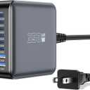 350W USB Fast Charging Station, 8 Port USB C Multi Port Charger Block with PD 100W Fast Charging Station for Multiple Devices, USB Charger Block Compatible iPhone, Android Cell Phone, Tablet, iPad