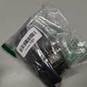 4 Pack Siding Closet Door Floor Guide-Closet Door Floor Guide Fit for 1-3/8" Thick Door, White Closet Door Guides for Floor with 8 Screws, Suitable for Cloakrooms, Bathrooms, and Kitchens (Black)