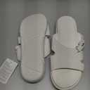 KuaiLu Womens Fashion Orthotic Slides Ladies Lightweight Athletic Yoga Mat Sandals Slip On Thick Cushion Slippers Sandals With Comfortable Plantar Fasciitis Arch Support (10, White)