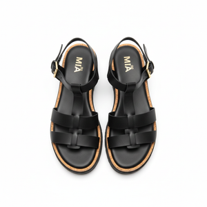 Women's Platform Fisherman Sandals, Chunky Gladiator Sandals for Women, Casual Open Toe Lightweight leather Sandals, Fashion Comfortable Dressy Sandals with Ankle Buckle