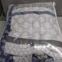 Homzard Quilt Bedding Set Twin Size - 100% Cotton Comforter Set, Gray Blue Quilts Bedspread for The Bed, Farmhouse Lightweight Bedding All Season (Twin(68"x86"))