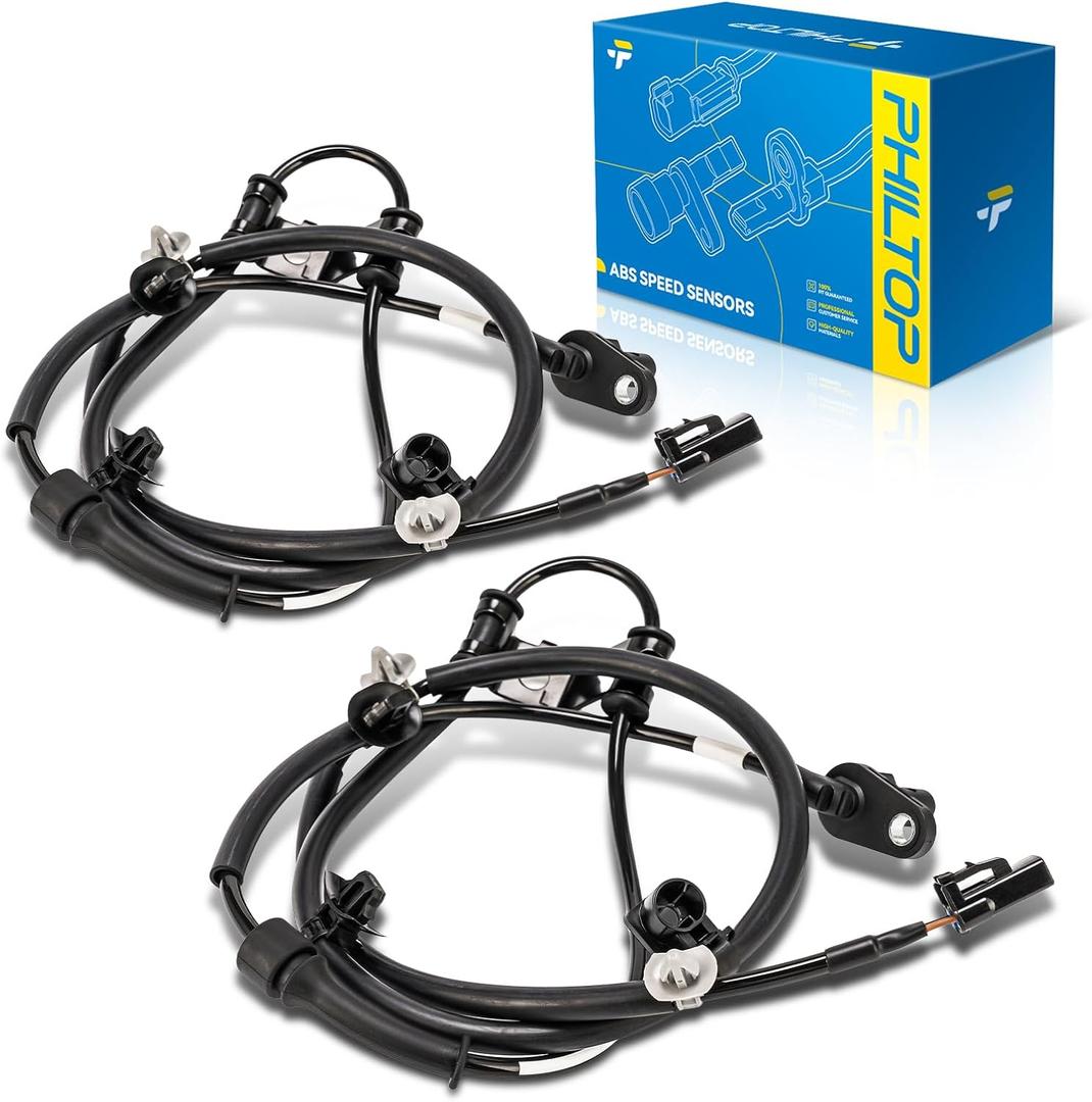 PHILTOP 2PCS Rear ABS Wheel Speed Sensor Replacement for Santa Fe 2007-2018, Santa Fe Sport 2013-2018, Sorento 2011 2013-2015, Veracruz 2007-2012, Santa Fe XL 2019,ALS2537