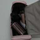 5 in 1 Ionic Hot Air Styler, 1400W Powerful Hair Dryer Brush, Auto-Wrap Curlers, Paddle Brush for Fast Drying, Volumizing with Travel & Storage Bag Compatible with Dyson Airwrap (Black/Rose Gold)