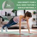 3 mm Thick Yoga Mat Bulk, Non Slip Exercise Workout Fitness Pad for Women Men, Gym Home Yoga Pilates, Easy to Clean, Sturdy PVC