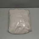 MIULEE Extra Long Linen Shower Curtain 84 Inch Long with 12 Metal Hooks Washable Heavy Fabric Shower Curtain Set Waterproof Thick Cloth Shower Curtain for Bathroom Hotel Bathtub, 72 x 84, White