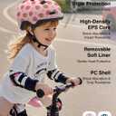 Toddler Bike Helmet, Helmet for Toddlers- Age 2-6 Years Old Adjustable Dial Fit (Strawberry S 48-54cm)