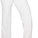 TOPSRANI Women High Waisted Dress Pants Work Trousers Slacks Bottoms Casual Pull On Long Stretch Solid Office Business, 2XL