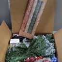 3ft Christmas Tree with Lights, Christmas 36inch Small Artificial Tabletop Tree, Xmas Desk Mini Tree with 50 LED Lights, Hanging Ornaments Decorations, Holiday Tree for Home Decor, Indoor, Office