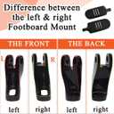 FOVPLUE Passenger Mini Footboard, Passenger Footpegs w/Mount Kit for Harley Touring 1993-2025 CVO Electra Glide Road Glide Road King Street Glide Ultra Classic Ultra Limited Revival FLH,Gloss Black#1
