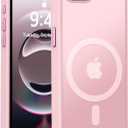 Newfuture Designed for iPhone 16e Case with Magnetic [13 FT Military Drop Protection] [Compatible with Magsafe] Slim Translucent Matte Shockproof with Anti-Fingerprint Phone Case, Tender Pink