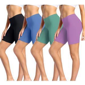 wirarpa Women's Cotton Boy Shorts Underwear Anti Chafing Soft Biker Short Plus Boy Shorts Panties 4 Pack (3X-Large)