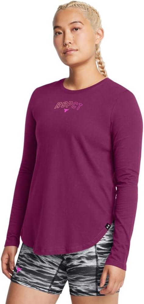 Under Armour Women's Project Rock Payoff Long Sleeve (Pink), Size: Small