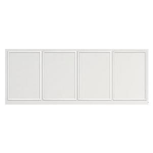 4 Set of 16" x 20" Pre-Cut Accent Wall Molding Trim Kit, Peel and Stick Premade Wainscoting Panels for Interior Decoration, Ready to Assemble Chair Rail Moulding