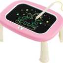 LCD Writing Tablet for Kids 1 2 3 4 5 Year Old - Toddler Drawing Tablet, Drawing Pad & Color Doodle Board Toy, Perfect Birthday & Christmas Gift Toy for 2-3 Year Old Boys and Girls (Pink)