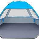 Gorich Beach Tent Sun Shelter for 3/4-5/6-7/8-10 Person with UPF 50＋ UV Protection, Lightweight & Easy Setup Beach Shade Canopy, Portable Beach Shade Tent Beach Cabana