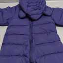 Baby Snowsuit Winter Hooded Romper Baby Coat Jumpsuit Zipper Infant Clothes Outfits Boys Girls (0-3 Months, Blue)