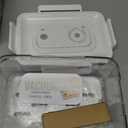 Bread Box with Vacuum Pump,Airtight Bread Box with Lid Time Recording, Vacuum Sealed Bread Storage Container, Portable Handle,Multiple Uses for Storging Fruits Cereal Bagel Toast Donut