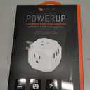 Power up Three Sides Wall Adapter With USB-C & USB-A Charging Ports