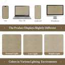 LAMIT Dark Taupe Velvet Curtains 84 Inch for Living Room, Thick Blackout Thermal Insulated Panels Room Darkening Country Decor Back Tab and Rod Pocket Drapes for Bedroom, 2 Panels, 52 x 84 Inch