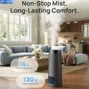 DREO 16L Smart Humidifier Large Room 1000 ft, 130H Cool Mist Air Humidifiers for Bedroom Plants Baby, Top Fill, Remote/Touch/Voice & APP Control, Clean Tank Technology, 30dB, HM755S Grey