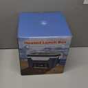 Rechargeable Heated Lunch Box for Men, 1.3L Cordless Electric Lunch Box for Adults with Smart Scheduled Heating, Portable Food Warmer with Complete Accessories (Gray)