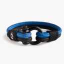 Mens Rope Bracelet - Stainless Steel Black Shackle, Extremely Durable and Scratch Resistant Waterproof Paracord, Handmade, Nautical Wristband for Men B-2-9 Pack of 2