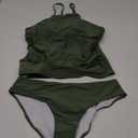 Beachsissi Womens Tankini Ruched Design Tummy Control Bathing Suits Small