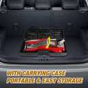 Jack Boss Floor Jack 2.5 Ton (5500 LBs) Hydraulic Low Profile Trolley Car Jack with Portable Storage Case, Lifting Range 3.5" to 14", Fit Use for Automotive Sedans, Red