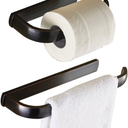 Bright Brass Wall Mount Toilet Paper Holder 7.25" Wide Vintage Crown Style Solid Brass Easy Install Toilet Tissue Paper Holders with Wooden Roll for Bathroom | Renovators Supply Manufacturing