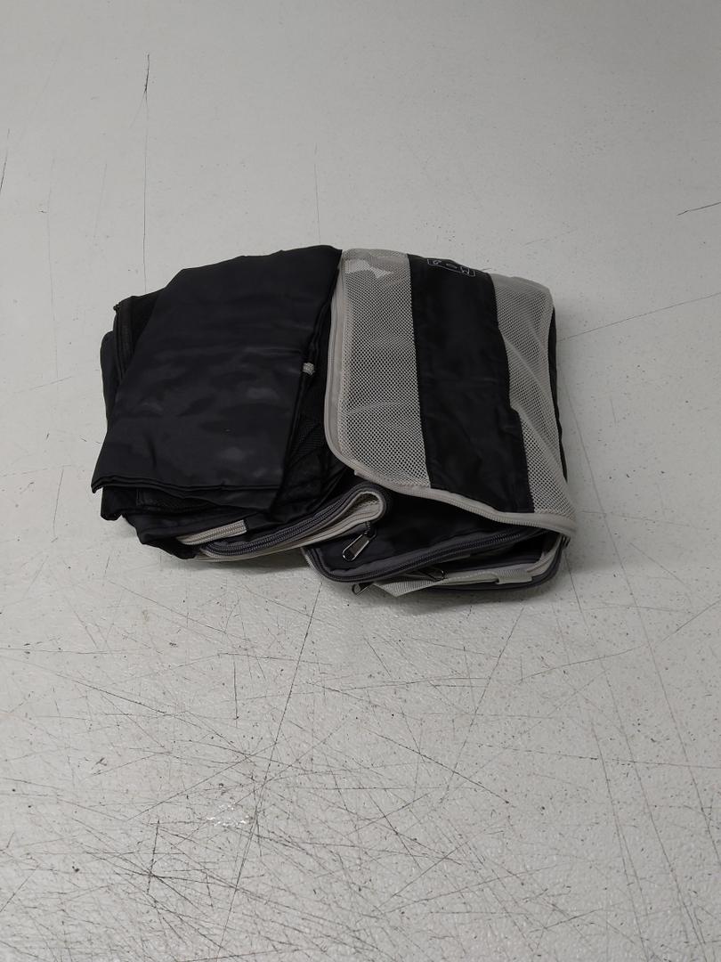 Travel Packing Cubes Set (3 Piece), Ideal for Travel and Closet Organizer (Dark Grey) BIG SAVING!, Black