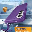 FNTCASE for Samsung Galaxy S26 Case: Military Grade Drop Protection, 14ft Drop Protective, Screen Protector Included, Anti-Slip Tempered TPU+PC Dual Layer Shockproof Phone Case Cover (Purple)