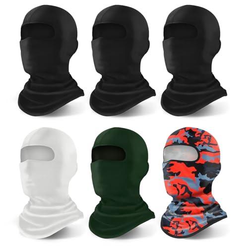 YESLIFE 6-Pack Balaclava Ski Mask for Men and Women, Winter Face Mask, Shiesty for Skiing, Snowboarding & Motorcycle (6 Colors)