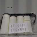 5pcs Travel Cream Dispenser Bottles Set Travel Bottles Toiletry Containers Set, TSA Approved, Travel Essentials (Beige)