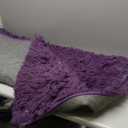 Purple Fluffy Rug Shaggy Area Rug, 4x6 Area Rugs for Girls Bedroom, Soft Cute Baby Play Mat, Indoor Floor Carpet for Teen, Nursery, Preppy Dorm, Plush Aesthetic Bedside Rug