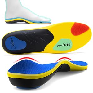 TANSTC Plantar Fasciitis Insoles Men Insoles for Men Standing All Day Medium Arch Support Shoe Inserts for Women Flat Feet Pain Relief Orthotics Inserts Shock Absorption Work Boot,XL (XL Men's 10-12 | Women's 12-14, Blue)