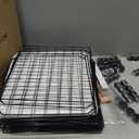 DIY Modular Cat Enclosure 3x3x2 Grid | Extra Large Indoor Cat Playpen | Foldable Black Wire Metal Cat Cage with Multi-Level Shelves | Approx. (43.7" x 29.5" x 43.3")