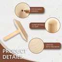 3-Pack Square Pottery Molds Wood Pottery Tools with Handle Top Forms for DIY Bowls Plate Dish Slump Press Art Making Pottery Tools for Handbuilding(4.5" 5.5" 6.5")