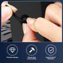 2 x 100pcs Nylon Universal Cable Tie Buckle, Heavy Duty Self Locking Nylon Zip Ties, Universal Zip Ties Buckle for Car Repair, Home & Daily Fastening UV Resistant, Multipurpose