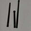 AIZESI Black Tension Rod, 24-46 Inch, Pack of 1, Spring Tension Curtain Rod, No Drilling, Adjustable for Window, Kitchen, Closet, Doorway