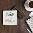 Serenity Prayer Wood Plaque Gift, God Grant Me The Serenity, Inspirational Gift, Plaque with Wooden Stand, Meaningful Wood Sign Plaque Gift, Unisex Sobriety Recovery Gifts, Mental Health Gift