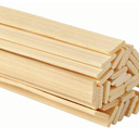 Pllieay 60 Pieces Wooden Sticks for Crafts, Bamboo Sticks Wooden Craft Sticks Extra Long Sticks for Crafting (15.75 Inches Length × 0.35 Inches Width)