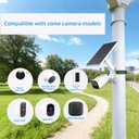 2-in-1 Pole and Wall Mount for Cameras and Solar Panels, Wall Mount Compatible for Ring, Blink, Eufy, Arlo, Wyze, etc Solar Panel and Cam, Universal 1/4 Inch Screw, Adjustable Angle