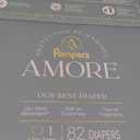 Pampers Amore, Size 1 (8-14 lbs), 82 Count, Our Best Diaper Hypoallergenic & Fragrance Free, Up to 100% Leakproof, Soft as Cashmere