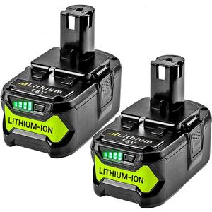 Upgraded 7.0Ah 2Packs P108 18V Battery Compatible with Ryobi 18V ONE+ Battery Replacement P108 P102 P103 P104 P105 P107 P109 P122 Cordless Tool Batteries Rapid Rechargeable Batteries with Indicator