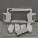 PlayVital for Switch 2 Beyond-Grip Dockable Case, Interchangeable FPS/Omni Ergonomic Grips + Military-Grade Drop Protective Cover + 2 Joystick Caps for Nintendo Switch 2 (White)